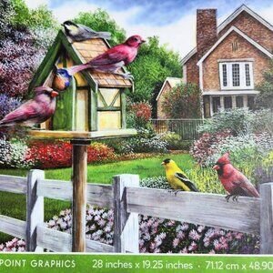 Feathers and Flowers 1000 Piece Jigsaw Puzzle Kevin Daniel Wild Birds Puzzle wit